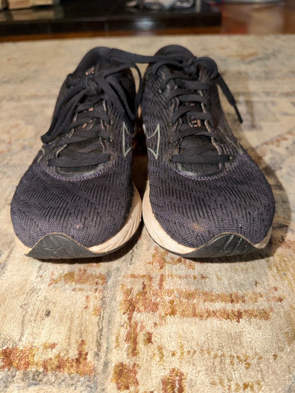 Mizuno Wave Rider 26 Women’s Size 6.5 Black Peach Running Shoes J1GD2258